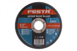 Kotouč řezný festa na kov 115x1x22,2mm