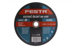 Kotouč řezný Festa na kov 230x1,6x22,2mm