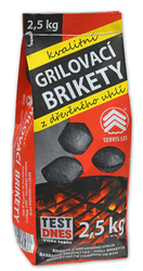  grilovacích briket 2,5 kg